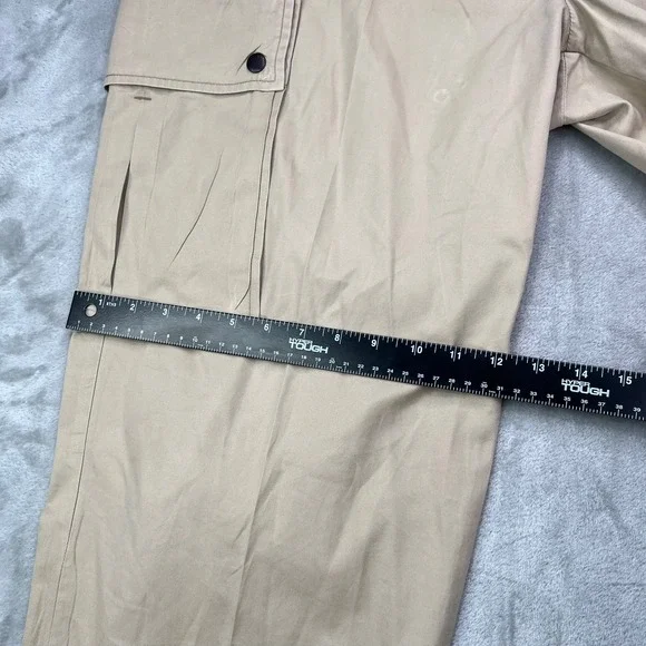 Vintage Polo Ralph Lauren Cargo Pants Mens 36x32 Khaki Relaxed Fit Pockets Twill